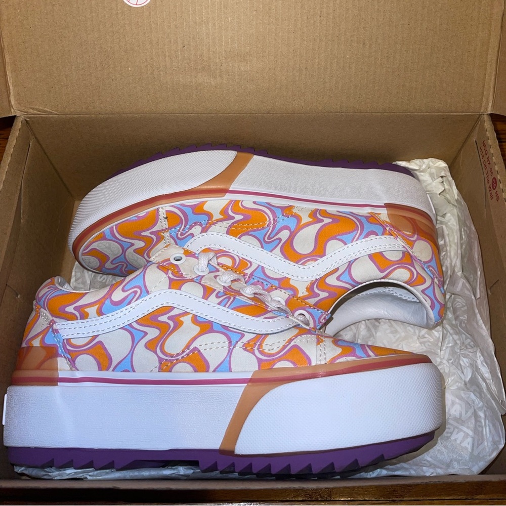 Vans Old Skool Stacked UV Ink Sneaker | w/o box - Picture 5 of 7